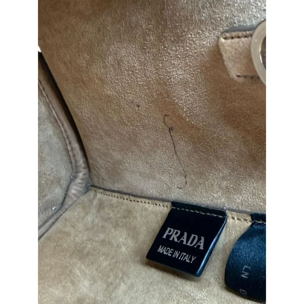 Prada Galleria Double Zip Tote in Nero & Sughero